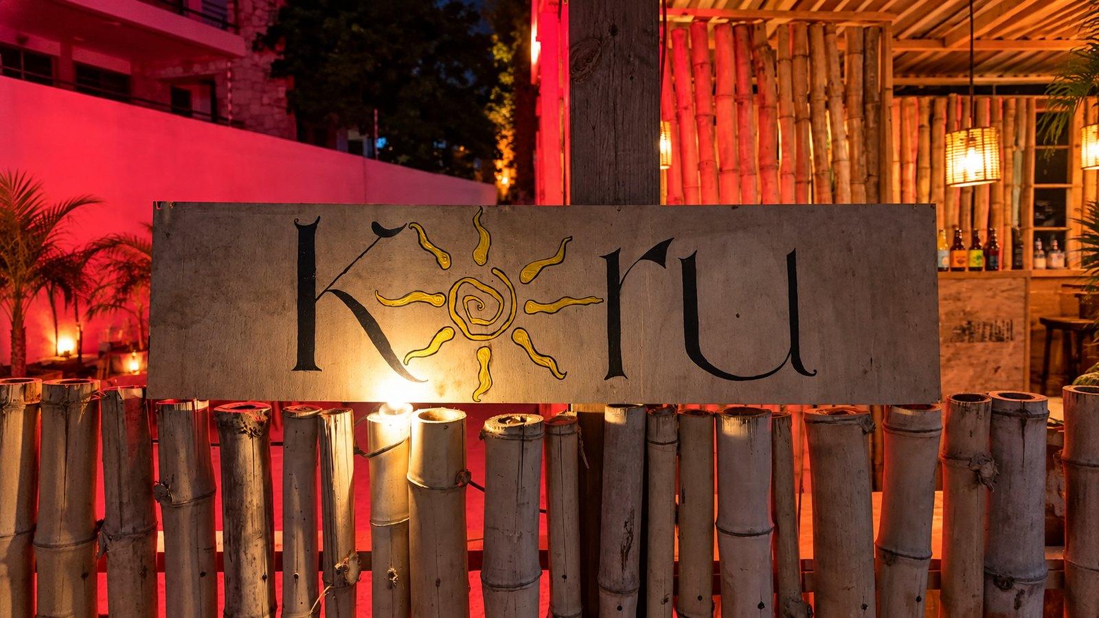Das ursprüngliche, handgemalte KORU-Schild